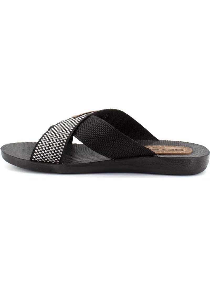 Gezer 10489 Men's Slippers Black - Image 1